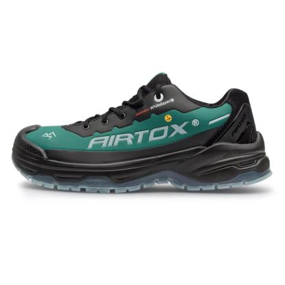 Airtox TX3 S3 sikkerhedssko med snøreluk, ESD, sort/grøn