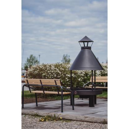 Varax havebænk, grå/natur