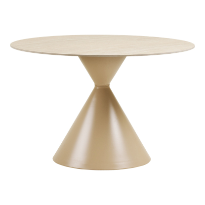 Annecy spisebord med keramisk bordplade, sand, Ø120 cm