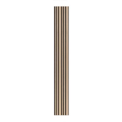 I-Wood Medio+ Mixed akustikpanel, ubehandlet natur, sort filt og sort kerne, egefiner, 17 x 30 mm