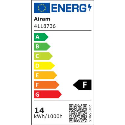 Airam Gina LED skrivebordslampe med USB, dæmpbar, H76 cm, hvid
