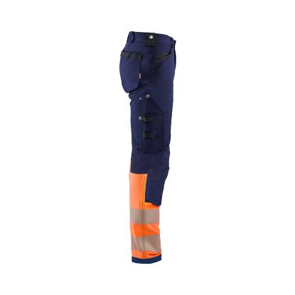 Blåkläder 1193 high vis buks 4-vejs stretch, marineblå/hi-vis orange
