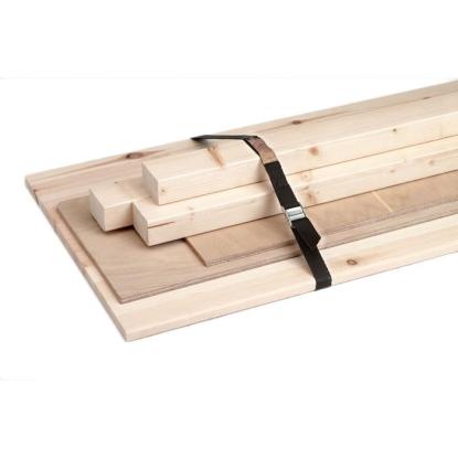 Jumbo bagageremme, sort, 25 mm, 250 cm - 2 stk.