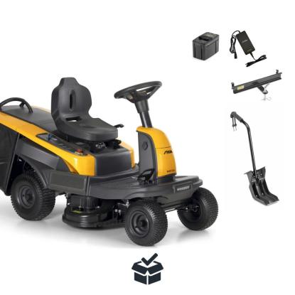 STIGA Swift 372e havetraktor med 4 x 5 Ah batterier