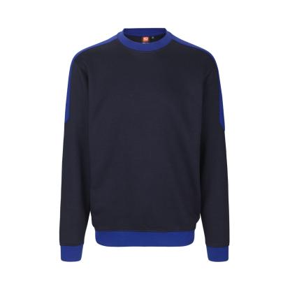 ID PRO Wear 0362 sweatshirt med kontrast, navy