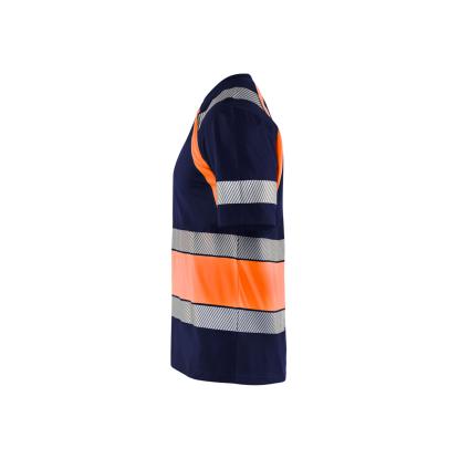 Blåkläder 3421 high vis t-shirt, marineblå/hi-vis orange