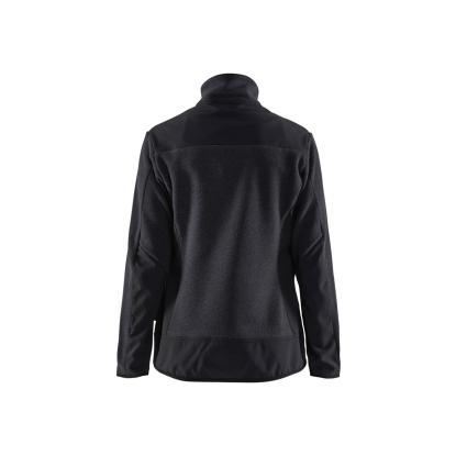 Blåkläder 5943 dame strikket jakke med softshell, antracitgrå/sort