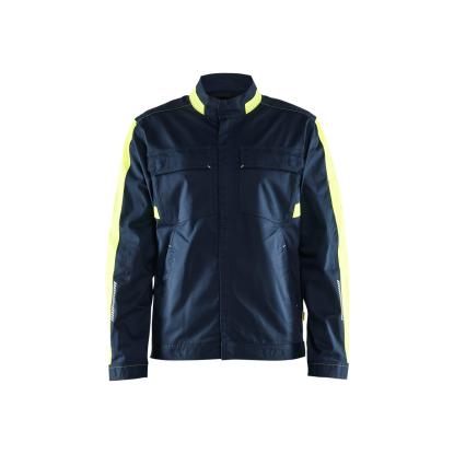 Blåkläder 4444 industri jakke stretch, mørk marineblå/hi-vis gul