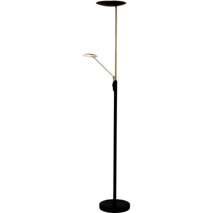 Aneta Cadiz uplight gulvlampe, H186 cm, sort/messing