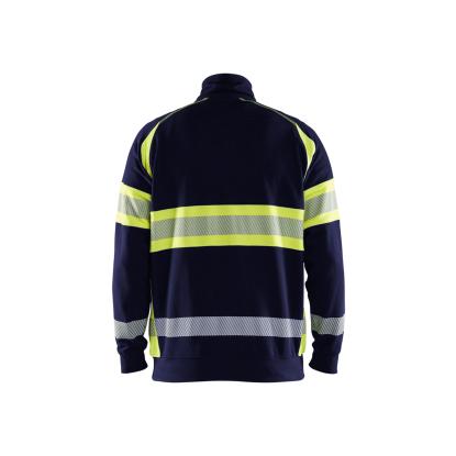 Blåkläder 3553 high vis sweatshirt, marineblå/hi-vis gul