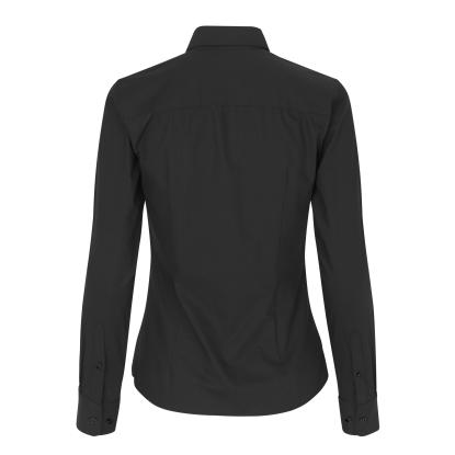 Seven Seas S52 hybridskjorte, modern, dame, sort