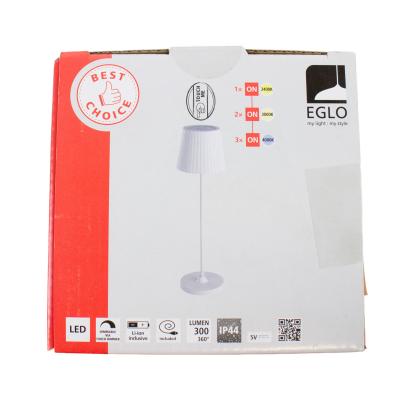 EGLO batteri bordlampe genopladelig IP54 hvid
