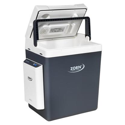 ZORN elektrisk køleboks, 12/230V inklusiv batteri, 20,8 Ah, 30 liter