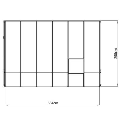 Rion Sun Room 46 udestue, polypropylen/akryl, hvid - 9,9 m²