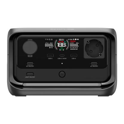 EcoFlow River 3 Plus powerstation, transportabel, 600 W