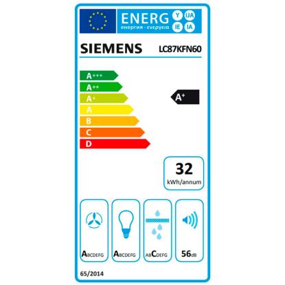 Siemens iQ300 væghængt emhætte LC87KFN60, sort, 80 cm
