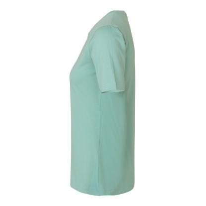 ID 0595 Stretch T-shirt, komfort, dame, støvet aqua