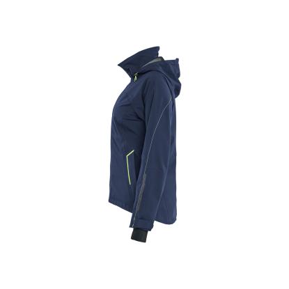 Blåkläder 4403 dame skaljakke 4-vejs stretch, mørk marineblå/hi-vis gul