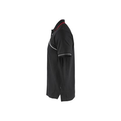 Blåkläder 3389 poloshirt, sort/rød
