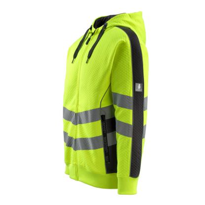 MASCOT SAFE SUPREME Corby hættetrøje med lynlås, hi-vis gul/sort