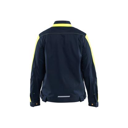 Blåkläder 4443 dame industrijakke stretch, mørk marineblå/hi-vis gul