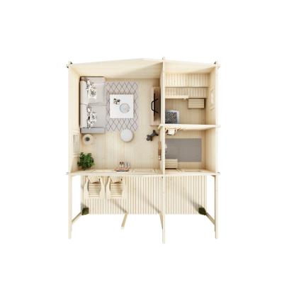 Luoman Lillevilla Sotka sauna med stue, omklædningsrum og terrasse - 20 + 9 m²