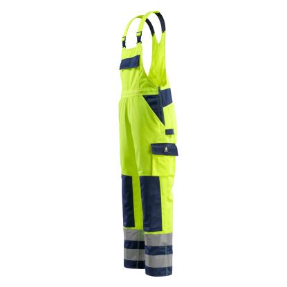 MASCOT SAFE COMPETE Barras overall med knælommer, hi-vis gul/marine