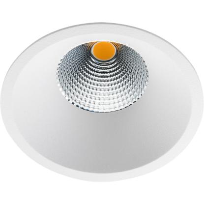 SG Armaturen Soft Slim IsoSafe DimtoWarm LED indbygningsspot, 7W, IP54, hvid