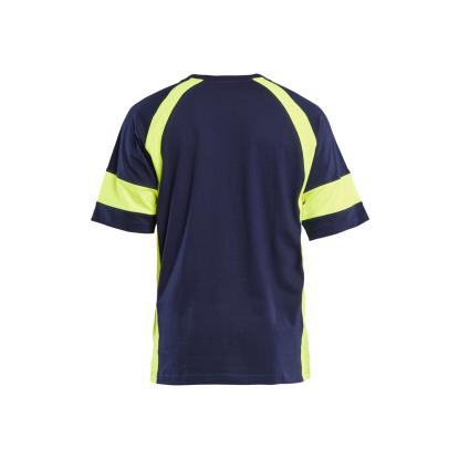 Blåkläder 3523 t-shirt, marineblå/hi-vis gul