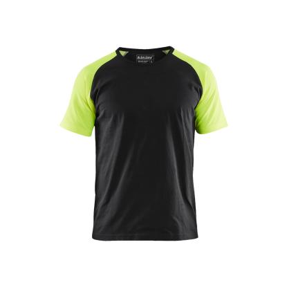Blåkläder 3515 t-shirt, sort/hi-vis gul