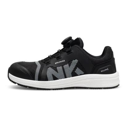 NokNok Run88 S3 sikkerhedssko med wireluk, sort/hvid