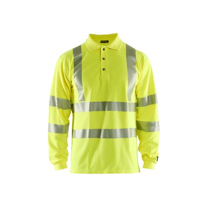 Blåkläder 3439 multinorm polo lang ærme inherent, hi-vis gul