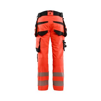 Blåkläder 1122 high vis buks 4-vejs stretch, hi-vis rød/sort