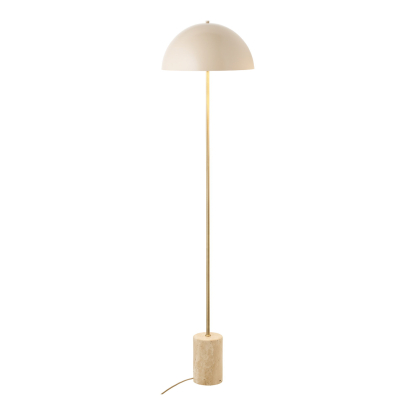 Sheffield gulvlampe i marmor/metal, H155 cm, E27, beige