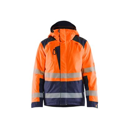 Blåkläder 4455 high vis vinterjakke, hi-vis orange/marineblå