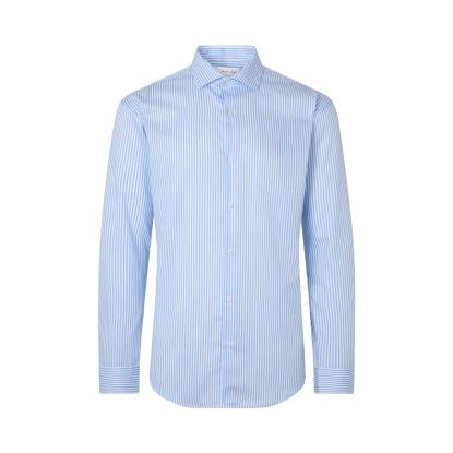 Seven Seas S70 Fine Twill Cadet skjorte, modern, lys blå