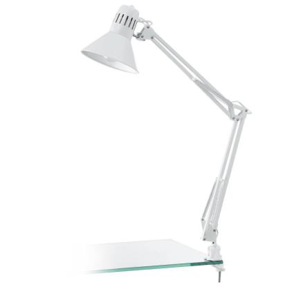 EGLO FIRMO bordlampe med klemme, E27, hvid