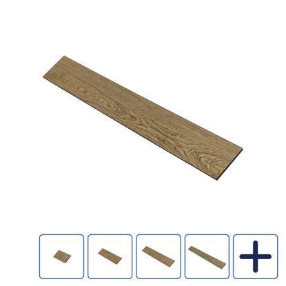 I-Wood UniPanel vægbeklædning, mørkebrun olieret, sort kerne, egefiner, 17 x 290 mm