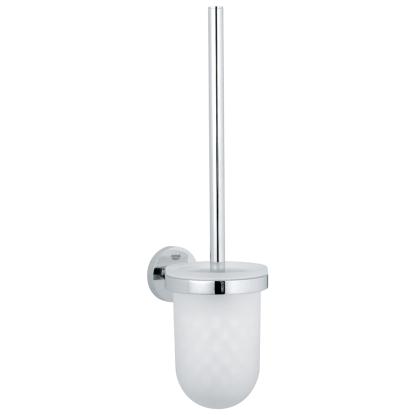 GROHE Essentials toiletbørste med glasholder til væg, krom