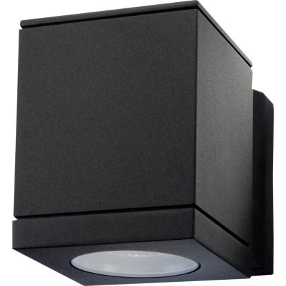 SG Armaturen Echo væglampe, ned, GU10, 4,5W LED, IP54, sort