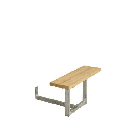 PLUS Basic påbygning til bord/bænkesæt, ThermoWood®, gyldenbrun/fyr, 77 cm