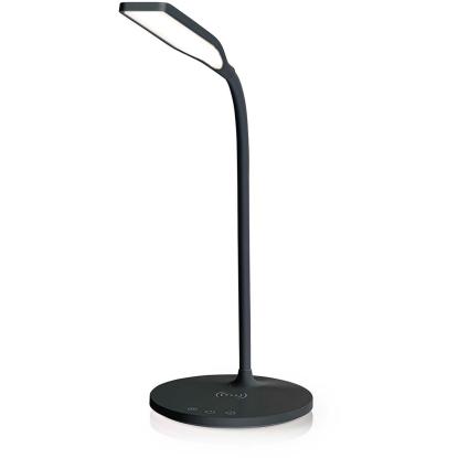 Nedis LED skrivebordslampe, Ø17 x 59 cm, sort