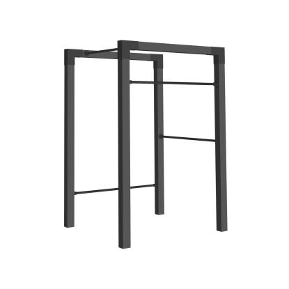 PLUS Outdoor fitness model 1 med sorte beslag, sort/fyr, 138 x 138 x 220 cm
