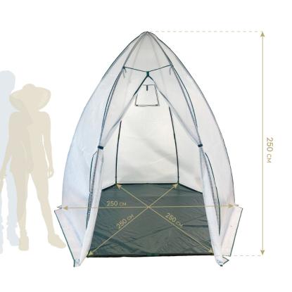 Westmann Avocado overvintringstelt/drivhus, PE-folie, hvid, 250 x 250 x 250 cm