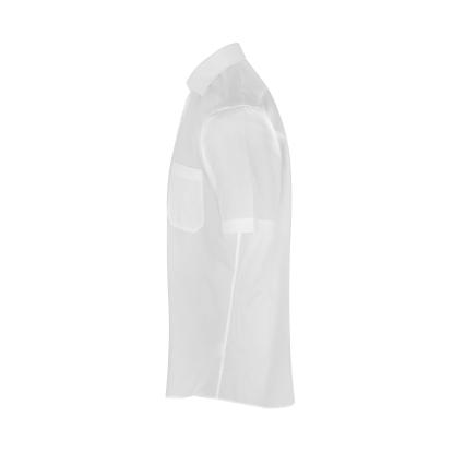 Seven Seas SS410 Poplin skjorte med korte ærmer, modern, hvid