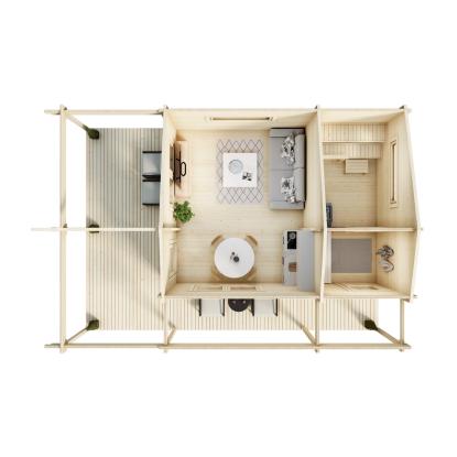 Luoman Lillevilla Metsähanhi havehus med hems og stor terrasse - 26 + 22 m²