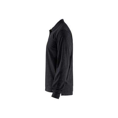 Blåkläder 3388 poloshirt lang ærme, sort