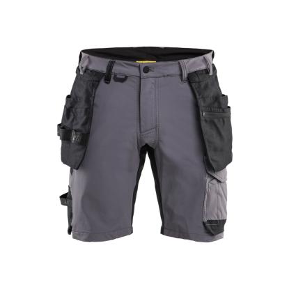 Blåkläder 1702 håndværker shorts 4-vejs stretch, mellemgrå/sort