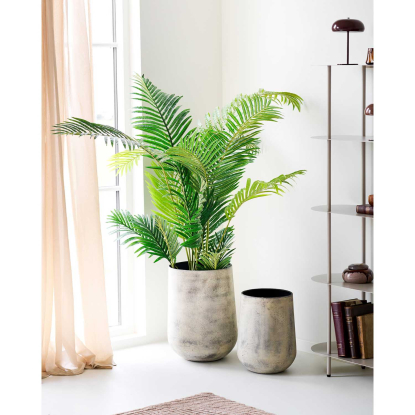 Hou dekorationskrukke, antik beige - 2 stk.