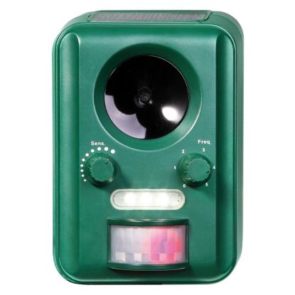RYOM ultralydskræmmer med solceller, sensor og blitz, inkl. genopladeligt batteri